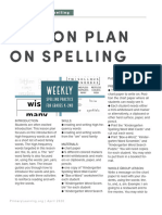 Spelling Lesson Plan