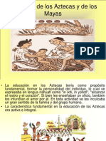  El Modelo de Los Azteca y Mayas "HISTORIA DE LA EDUCACION EN MEXICO"