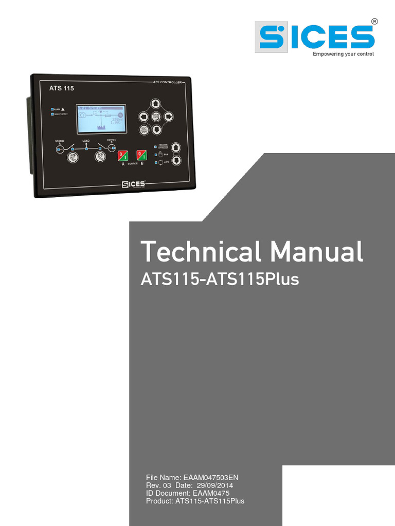 Manuel technique ATS115-ATS115Plus | PDF | Ingénierie informatique ...