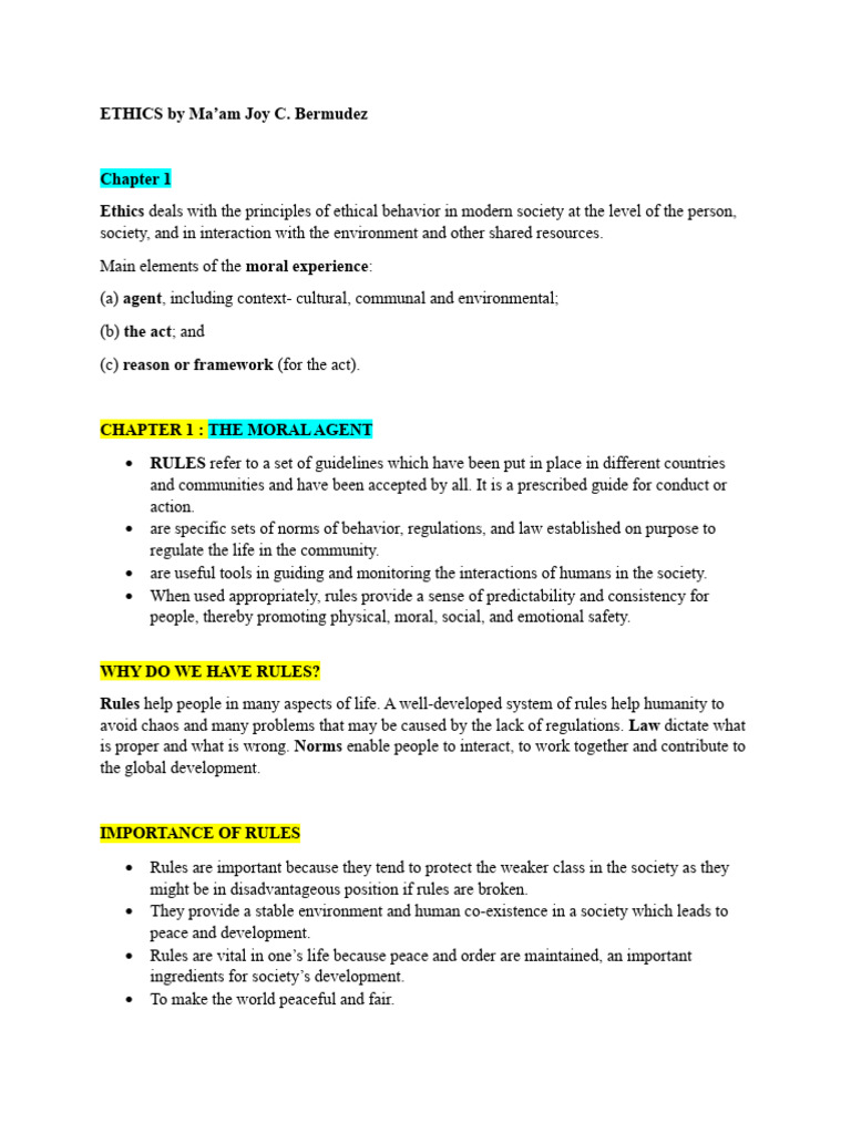 ETHICS | PDF | Morality | Good And Evil