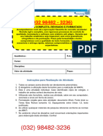 Resolução - (032 98482 - 3236) - m.a.p.a - Química Analítica e Instrumental - 51- 2024