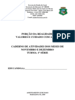 Porção Da Realidade Valores e Cuidado Com A Vida