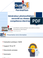 Générateur Photovoltaïque Raccordé Au Réseau OCT 2023