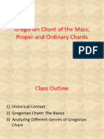 Gregorian Chant of The Mass, Proper and Ordinary Chants