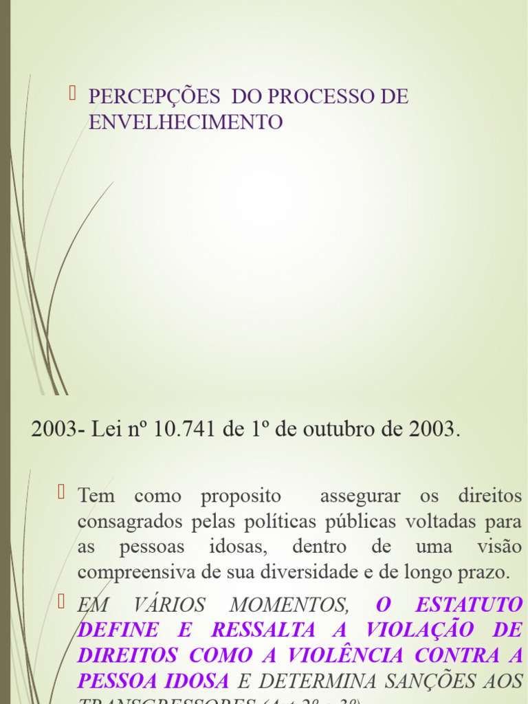 Envelhecimento: Direitos e Desafios Sociais | PDF | Terceira idade ...