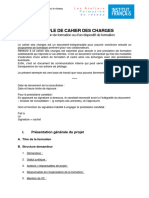 Cahier Des Charges Exemple