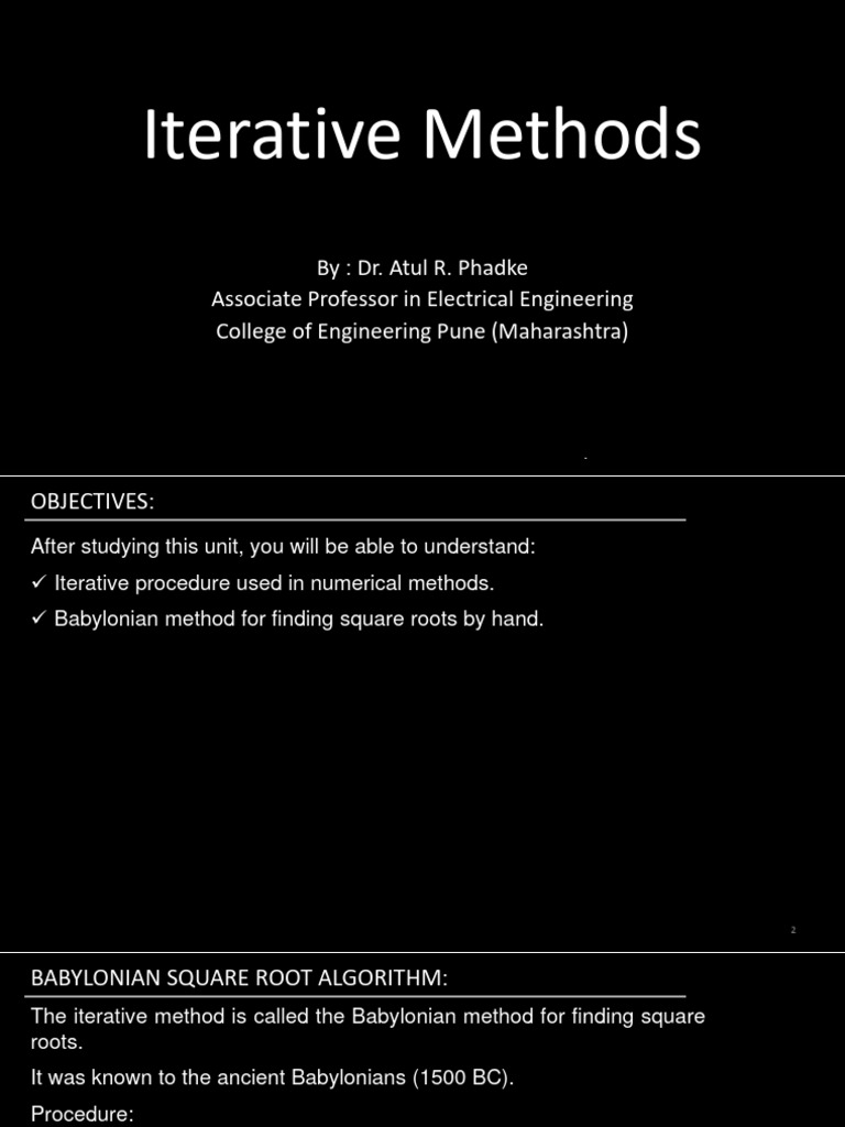 Iterative Method | PDF | Numerical Analysis | Square Root