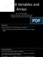 Variables and Arrays 