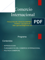 Comercio Internacional: Facultad de Ciencias Empresariales Profesor: Luis Garcia M