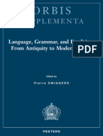 Pierre Swiggers (Editor) (2018) - Language, Grammar, and Erudition - From Antiquity To Modern Times-Peeters