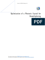 Models - Woptics.photonic Crystal Demultiplexer Optimization