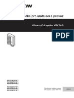 RXYSQ-TV9, RXYSQ-TY9, RXYSQ-T8V, RXYSQ-T8Y - 4PCS482275-1B - Installation and Operation Manual - Czech