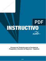 Instructivo Proceso de Titulacion Posgrados