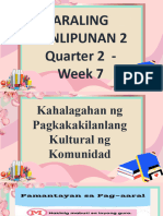 Araling Panlipunan 2 Quarter 2 - Week 7