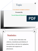 Biostatistics On Health