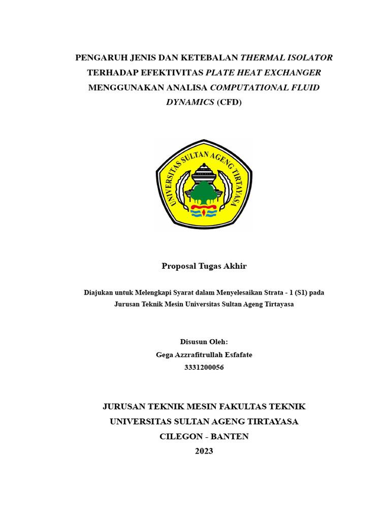 Plate Heat Exchanger Simulation Proposal | PDF