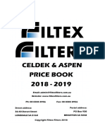 Filtex Filters PRICE BOOK 2018-19 PDF