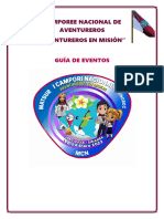 GUIA DE EVENTOS CAMPOREE AVENTUREROS (Oficial) ....