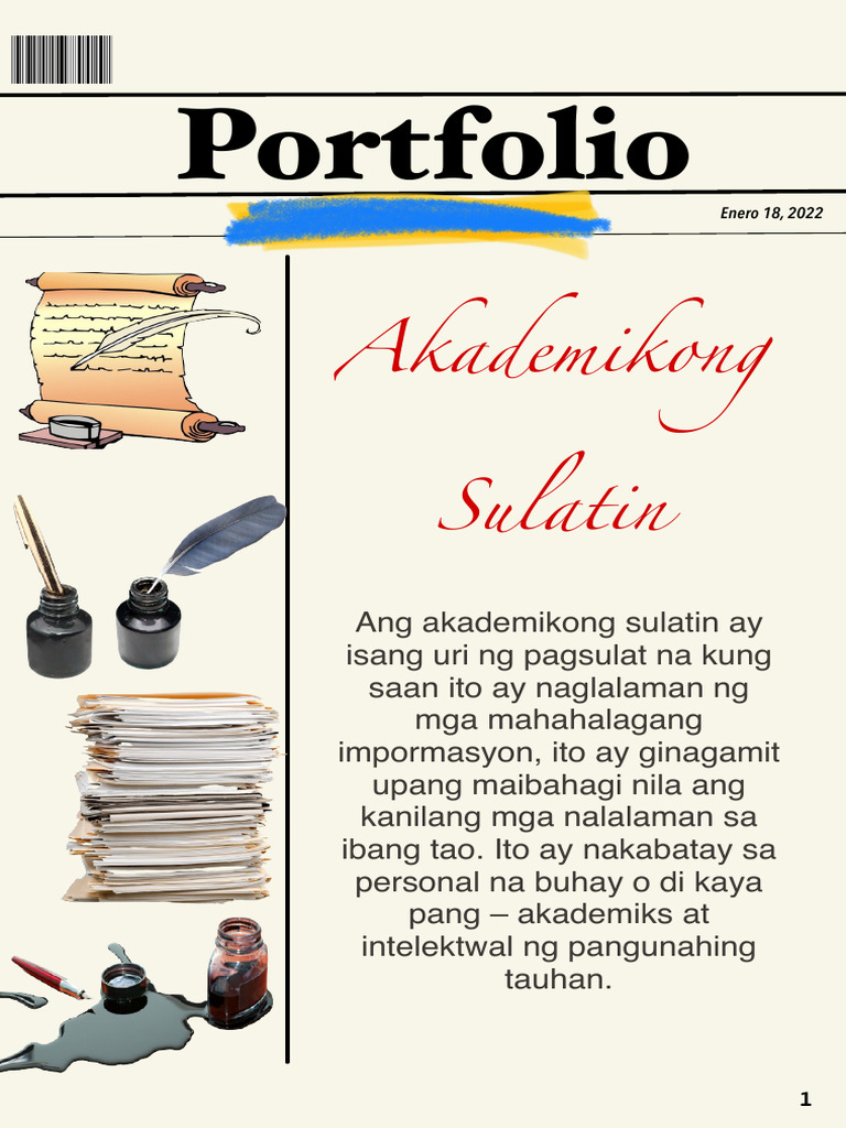 Portfolio Filipino Grade 10 Pdf