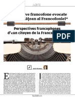 Professeur Maria NICULESCU Perspectives Francophones Dun Citoyen de La Francophonie Mars 2020
