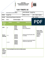 Plano Trimestre 1º - Ed. Física