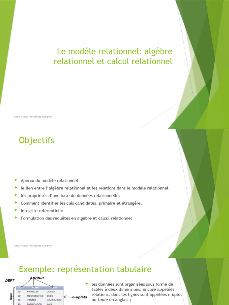 Algèbre et Calcul Relationnel | PDF | Base de données relationnelle ...