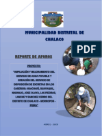 Consolidado Reporte Aforos