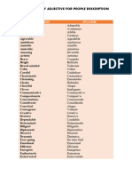 Personality Vocabulary b1