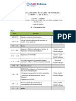 Agenda Taller II Plan de Capacitación UMAs Lago de Yojoa Mayo 2016