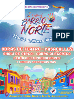 Lineup Generalfestival Barrio Norte 2024 (33 X 48 CM) (30 X 44 CM)