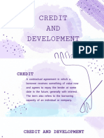 Credit and Development