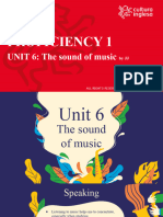 PROFICIENCY 1 UNIT 6 (The Sound of Music)