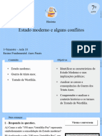 Aula 18 - Estado Moderno e Alguns Conflitos