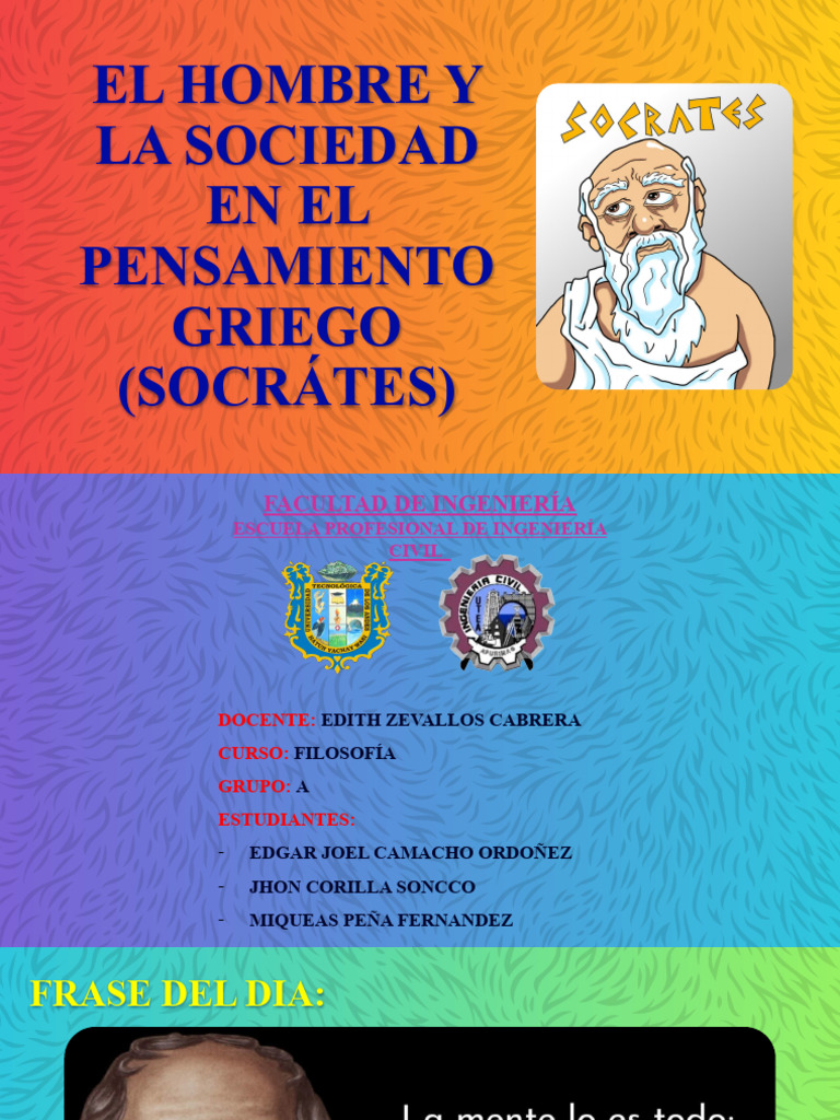 Pensamiento Socrático sobre Hombre y Sociedad | PDF | Sócrates | Moralidad