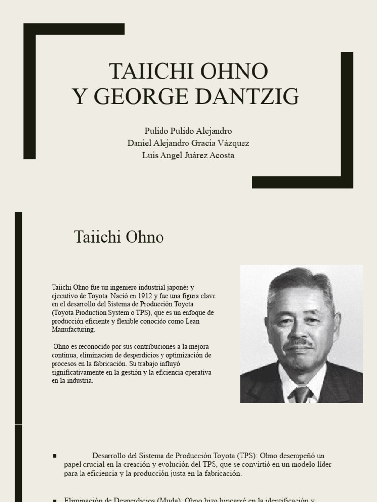 Copia de Taiichi Ohno y George Dantzig | PDF