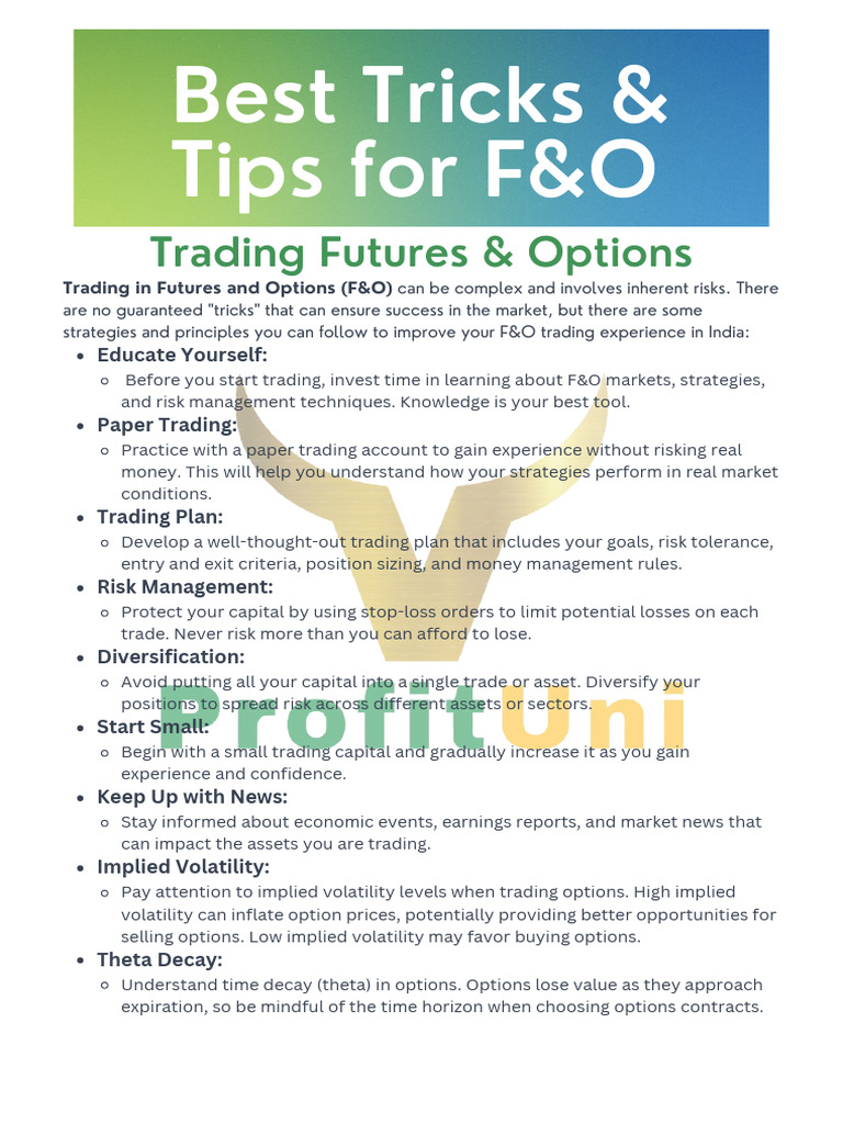 Essential F&O Trading Tips for Beginners | PDF | Option (Finance ...