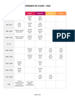 Horario de Clases