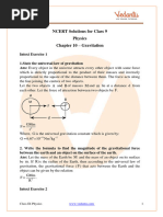 NCERT Solutions For Class 9 Science Chapter 10 Gravitation.