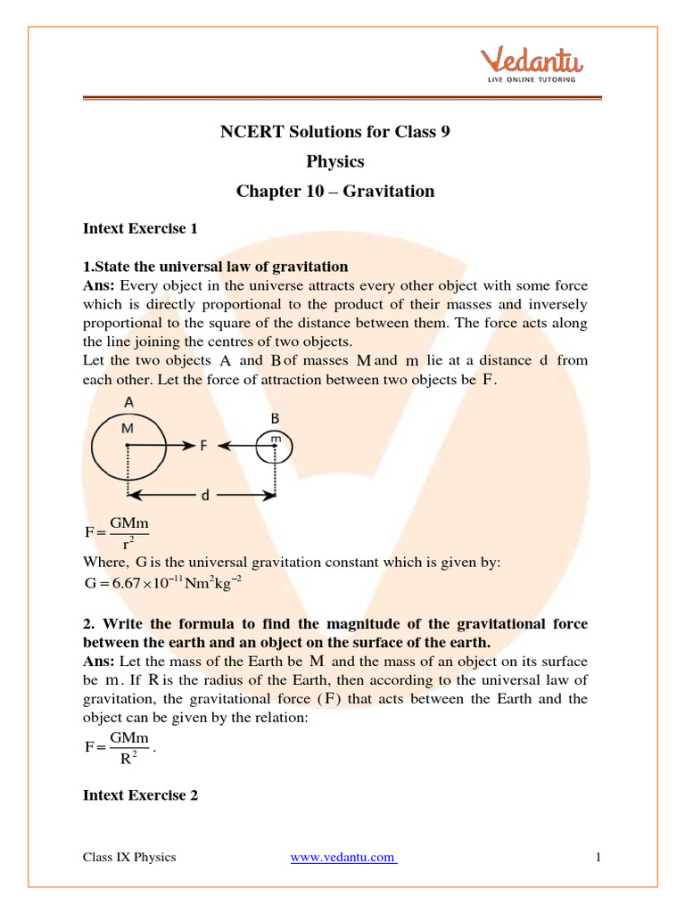 Class 9 Physics: Gravitation | PDF | Weight | Buoyancy