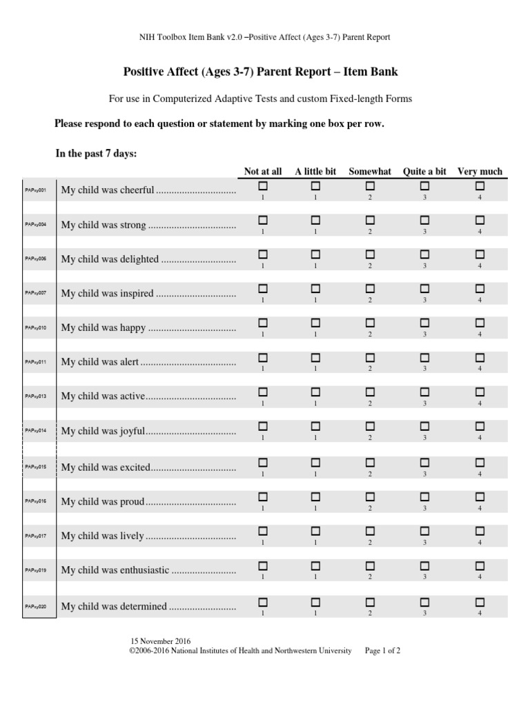 Toolbox parent report bank v2 0 positive affect 3 7 download free