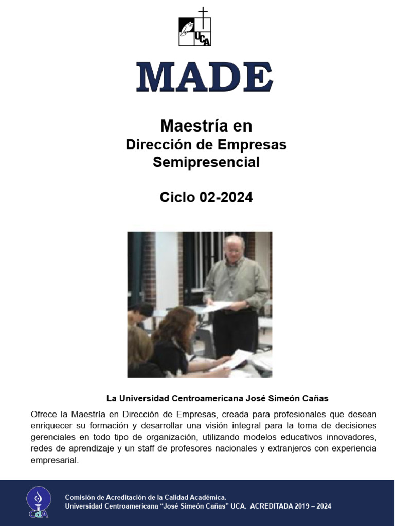 Brochure MADE - 02 - 2024 | PDF | Máster en Administración de Empresas ...