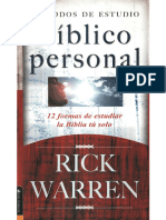 Rick Warren Metodos de Estudio Biblico