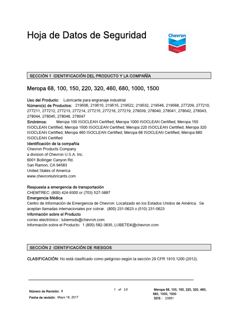 Meropa 68 100 150 220 320 460 680 fds pdf combusti n