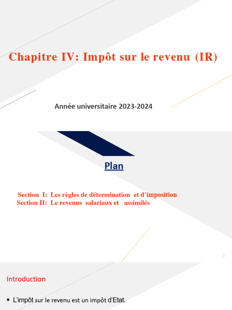 Barème IR 2022 au Maroc | PDF | Impôt sur le revenu | Salaires