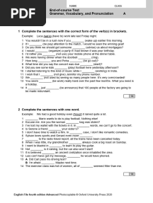 Ef Advanced End Test Unit 1 10
