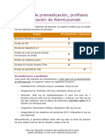 Esquema de Premedicación y Administración de Alemtuzumab