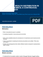 Apresentacao: INCOME AND WEALTH DISTRIBUTION IN MACROECONOMICS: A CONTINUOUS - TIME APPROACH