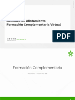 Acciones de Alistamiento. Formación Complementaria Virtual