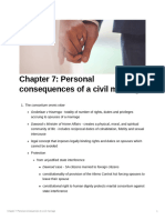 Chapter 7 - Personal Consequences of A Civil Marriage