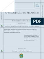 Apresentação Sobre Normativos Legais para A Potabilidade Da Água E Análises de Amostra de Água